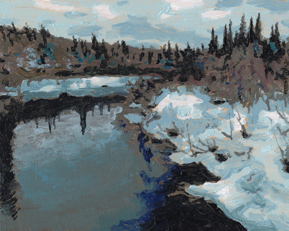 Riverbanks with Snow