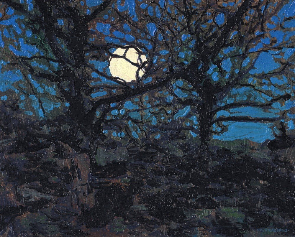 Oaks and Moon