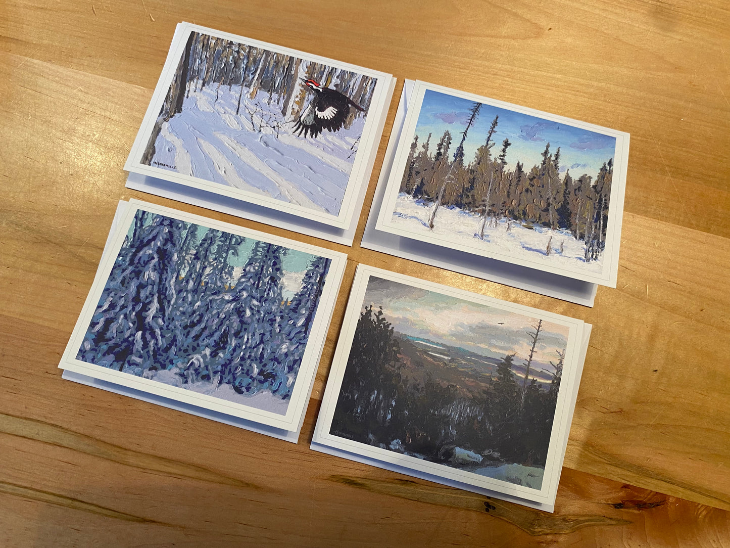 Set of Four Winter Notecards