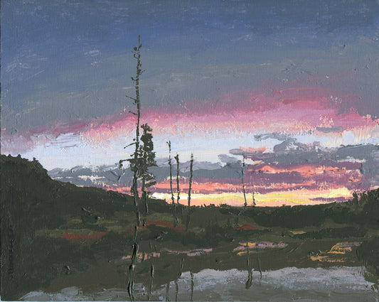 Sundown at Scott Lake