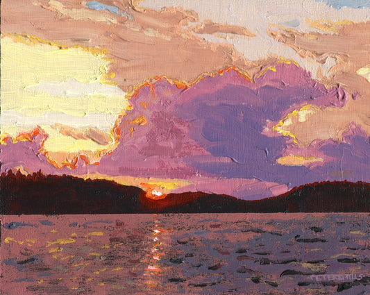 Low Sun and Pink Cloud