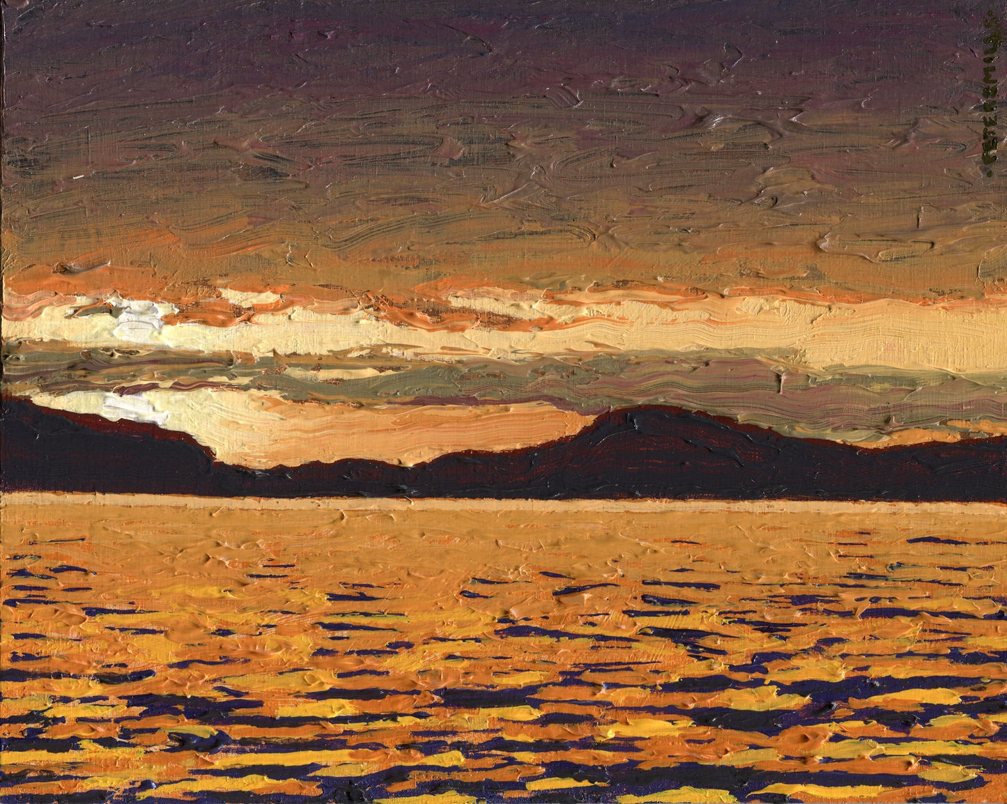 Low Sun Up the Lake
