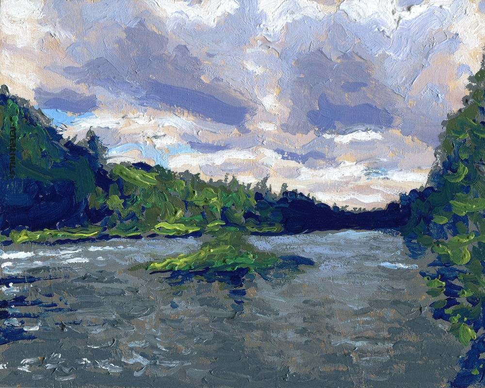 Moody June Clouds and River