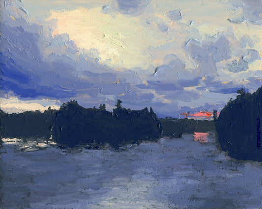 Pink Gleam Down the Bay