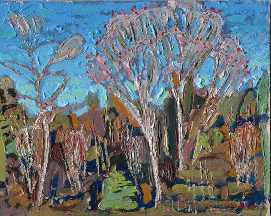 Red Maples in Flower