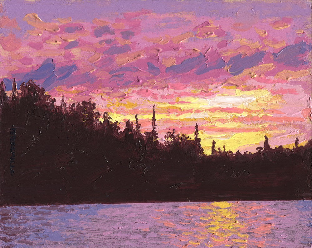 Summer Sunset, Found Lake