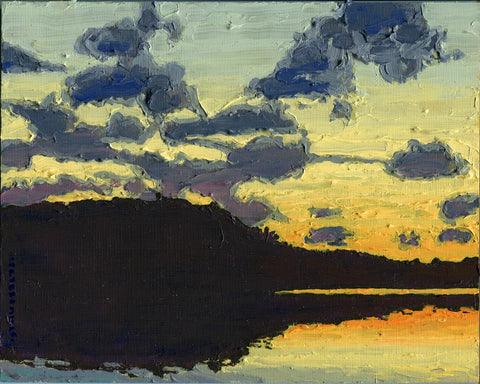 Yellow Sunset at Found Lake