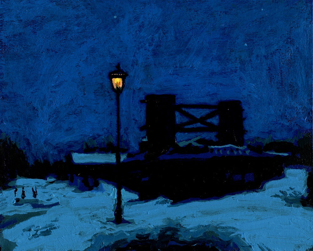 Winter Night at West Gate