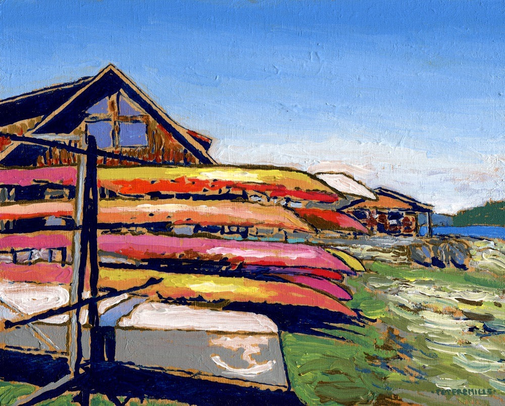 Boat Racks at Lake Opeongo