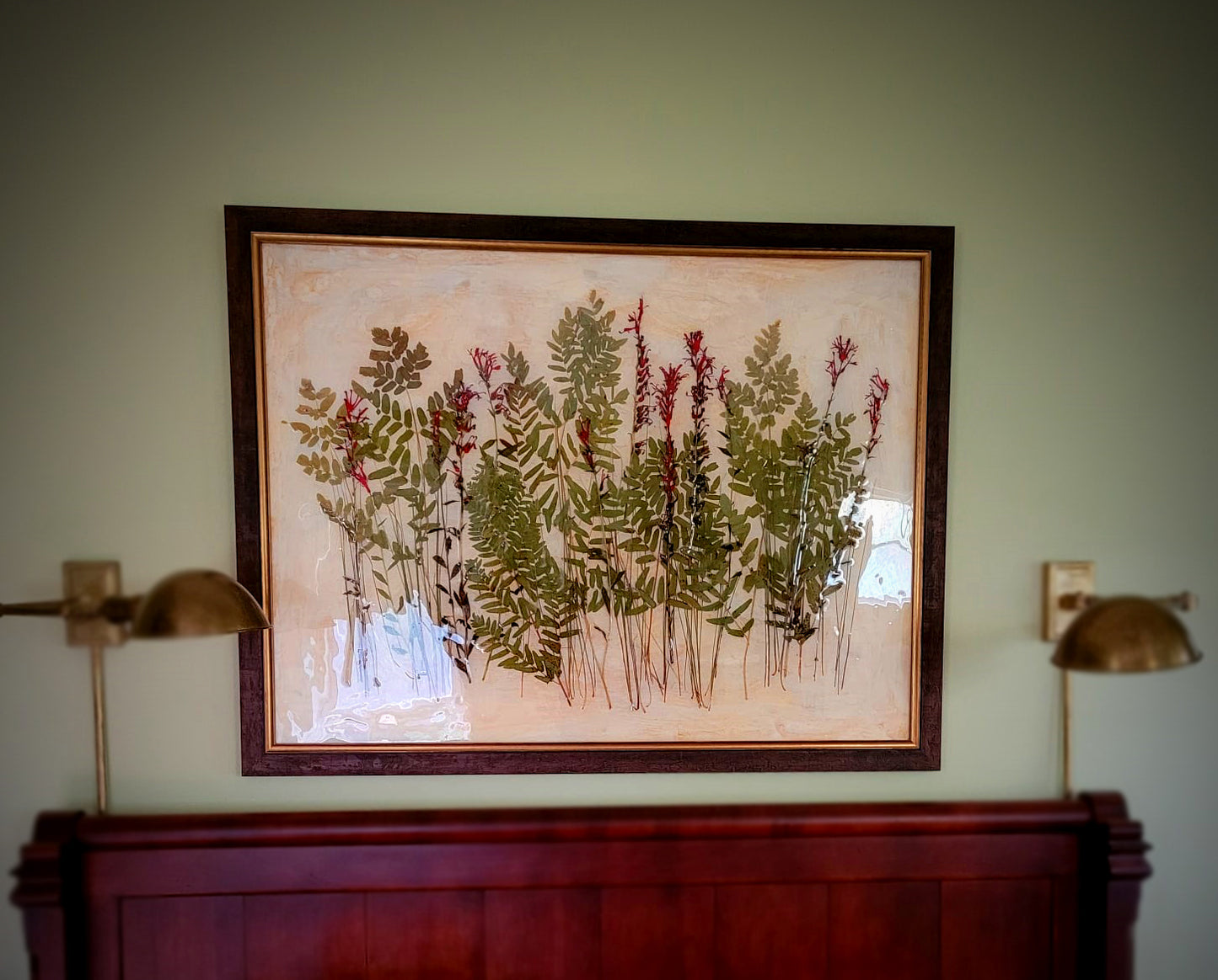 Cardinal Flowers and Royal Fern